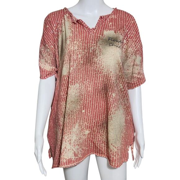 Vibrant Floral Star Women's Blouse - Picture 2 of 11